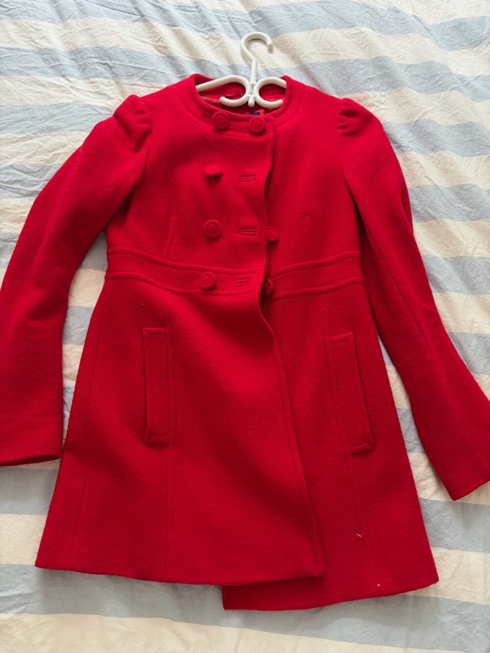 Vintage French Connection Red Peacoat